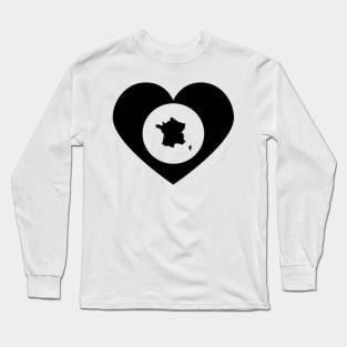 Love France - Heart Long Sleeve T-Shirt